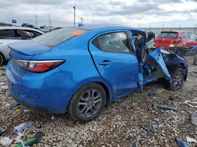 3MYDLBYV9KY524486 - 2019 TOYOTA YARIS L BLUE photo 3