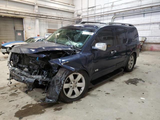 5N1AA08C98N606133 - 2008 NISSAN ARMADA SE BLUE photo 1