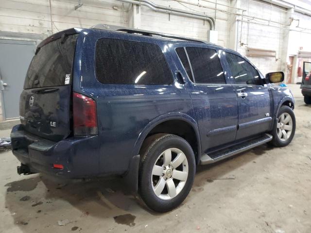 5N1AA08C98N606133 - 2008 NISSAN ARMADA SE BLUE photo 3