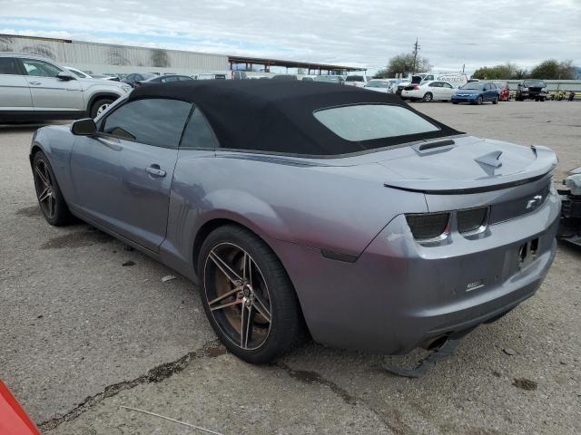 2G1FK3DJ2C9187317 - 2012 CHEVROLET CAMARO 2SS CHARCOAL photo 2