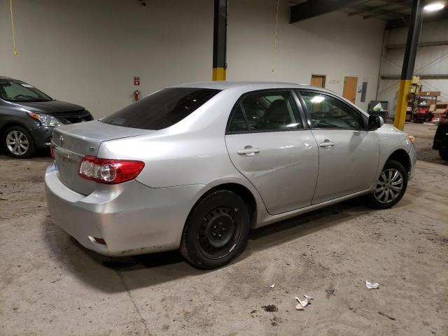 2T1BU4EE7CC756556 - 2012 TOYOTA COROLLA BASE SILVER photo 3