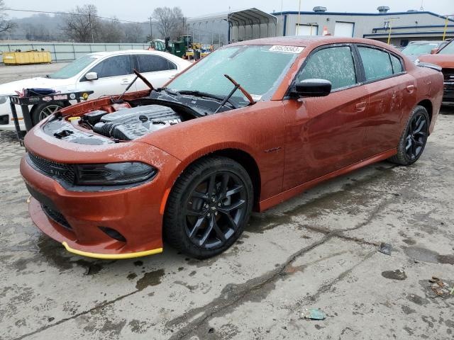 2C3CDXCTXNH186427 - 2022 DODGE CHARGER R/T ORANGE photo 1