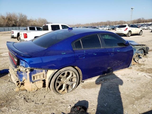 2C3CDXHG1KH581779 - 2019 DODGE CHARGER GT BLUE photo 3