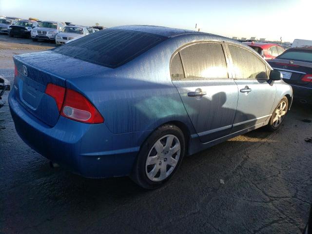 2HGFA165X8H519257 - 2008 HONDA CIVIC LX BLUE photo 3