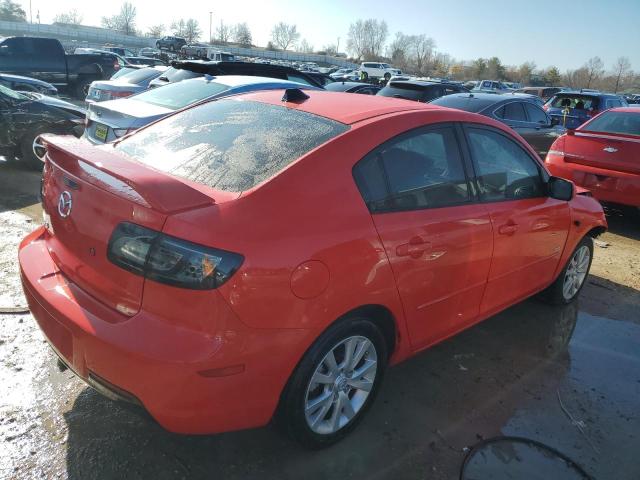 JM1BK323181799854 - 2008 MAZDA 3 S RED photo 3