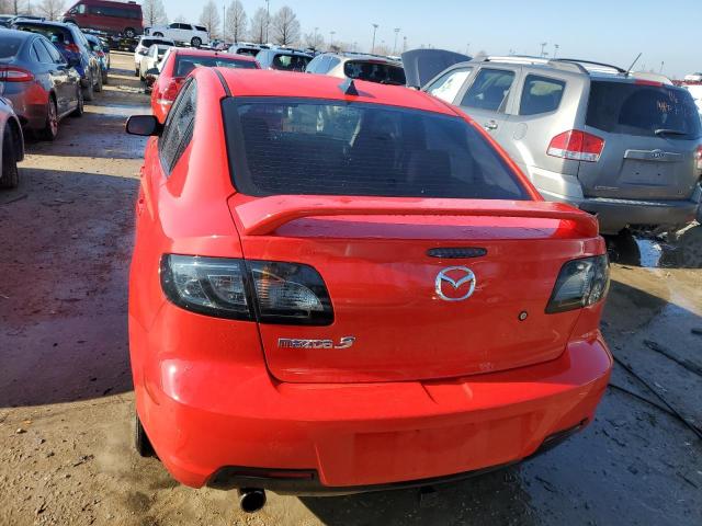 JM1BK323181799854 - 2008 MAZDA 3 S RED photo 6