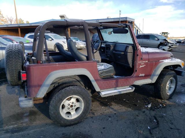 1J4FA49S71P307283 - 2001 JEEP WRANGLER / SPORT MAROON photo 3