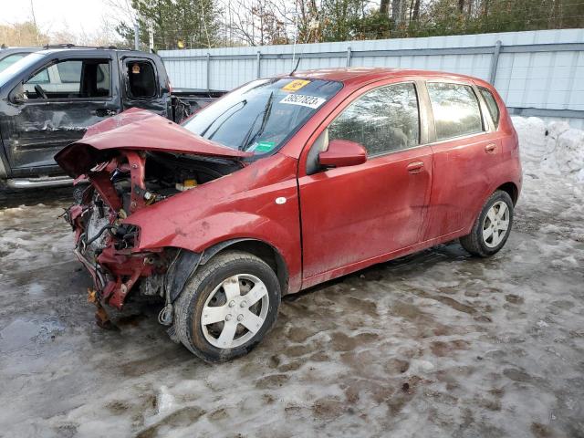 KL1TD66668B266243 - 2008 CHEVROLET AVEO BASE RED photo 1