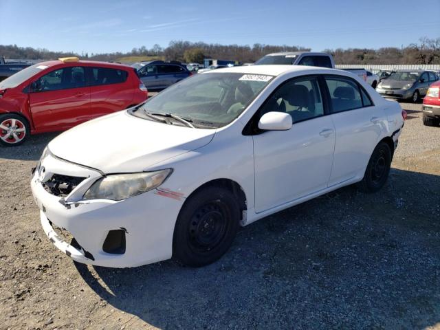 2T1BU4EE6BC587600 - 2011 TOYOTA COROLLA BASE WHITE photo 1