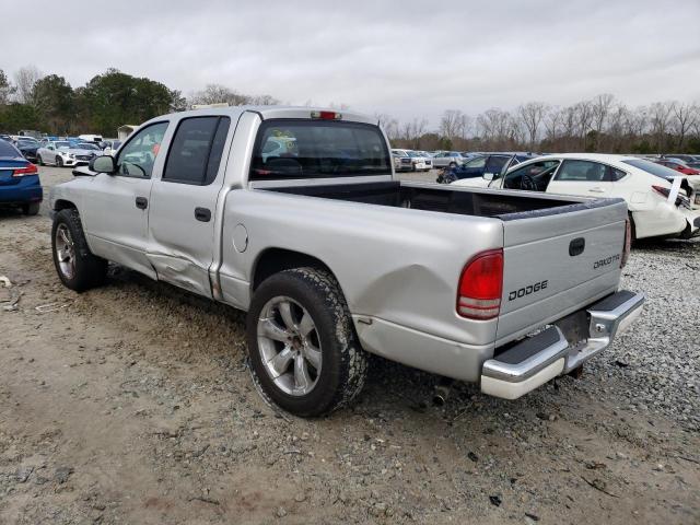 1D7HL38N74S506811 - 2004 DODGE DAKOTA QUAD SPORT SILVER photo 2