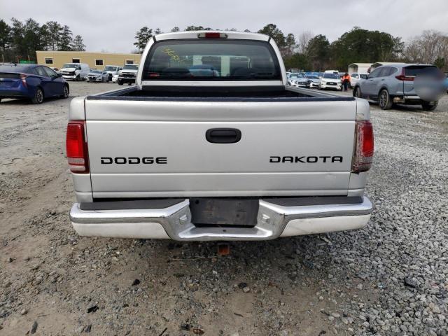 1D7HL38N74S506811 - 2004 DODGE DAKOTA QUAD SPORT SILVER photo 6