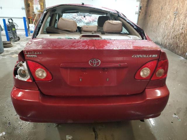 2T1BR32E35C398309 - 2005 TOYOTA COROLLA CE BURGUNDY photo 6