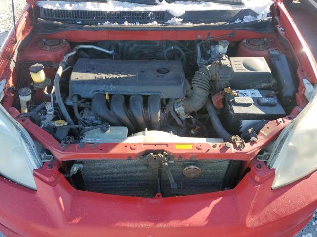 2T1KR30E28C705637 - 2008 TOYOTA COROLLA MA XR RED photo 11