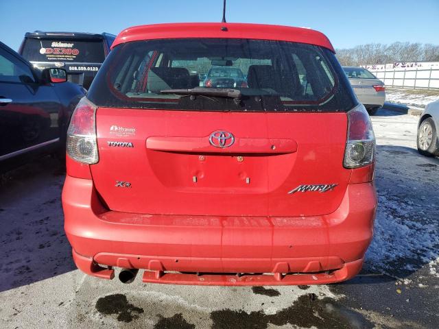 2T1KR30E28C705637 - 2008 TOYOTA COROLLA MA XR RED photo 6