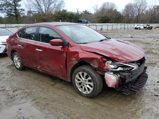 3N1AB7AP9HY382004 - 2017 NISSAN SENTRA S RED photo 4