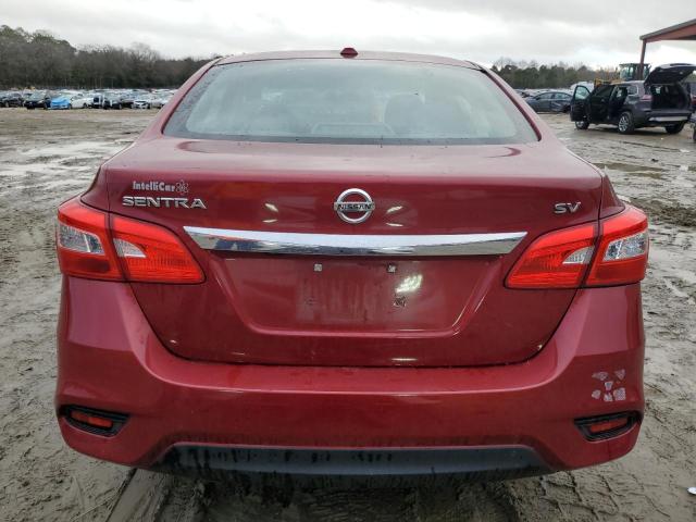 3N1AB7AP9HY382004 - 2017 NISSAN SENTRA S RED photo 6