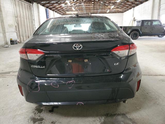 5YFEPMAE2MP235398 - 2021 TOYOTA COROLLA LE BLACK photo 6