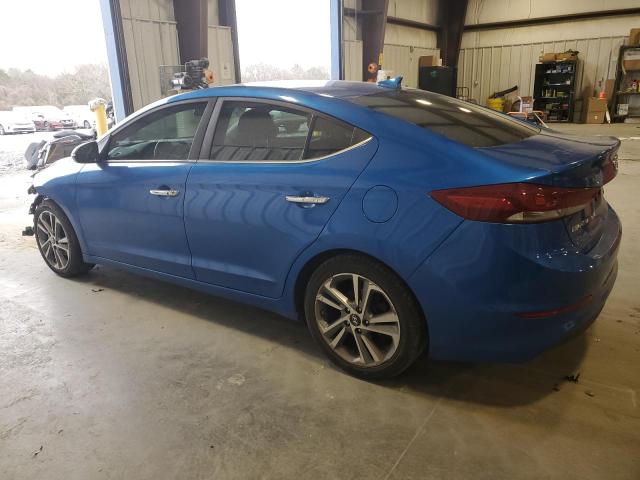 KMHD84LF6HU267550 - 2017 HYUNDAI ELANTRA SE BLUE photo 2