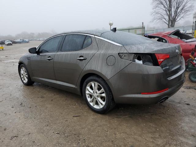 5XXGN4A78DG122001 - 2013 KIA OPTIMA EX GRAY photo 2