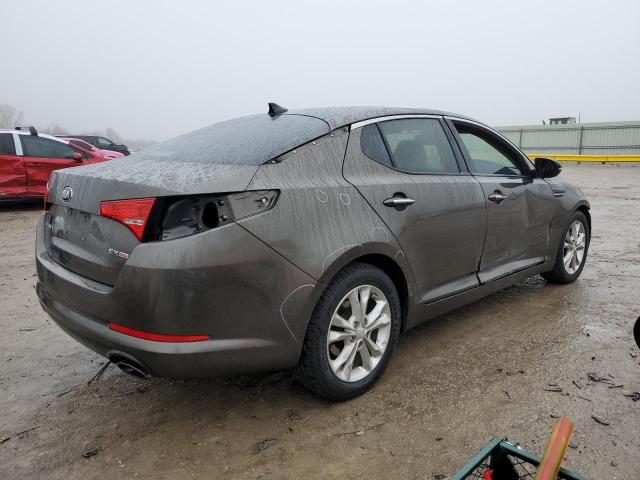 5XXGN4A78DG122001 - 2013 KIA OPTIMA EX GRAY photo 3