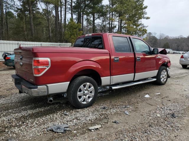 1FTFW1CF4EKF05193 - 2014 FORD F150 SUPERCREW RED photo 3