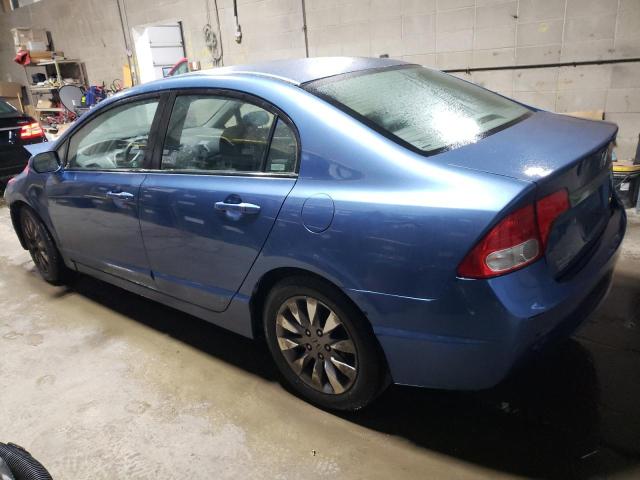 2HGFA16809H345484 - 2009 HONDA CIVIC EX BLUE photo 2