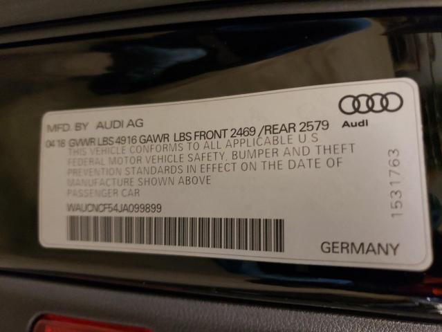 WAUCNCF54JA099899 - 2018 AUDI A5 PRESTIGE BLACK photo 13