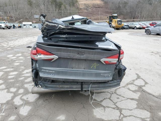 3FA6P0RU8KR244113 - 2019 FORD FUSION TITANIUM GRAY photo 6