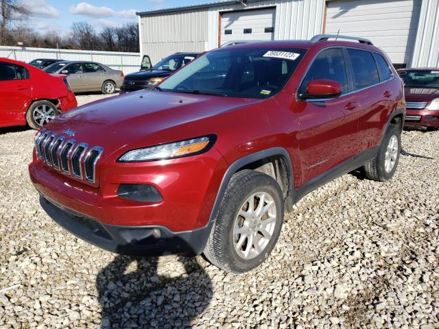 1C4PJMCS2EW194065 - 2014 JEEP CHEROKEE LATITUDE RED photo 1