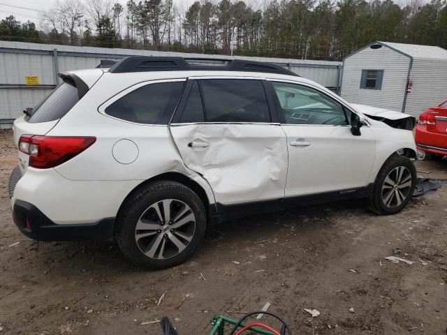 4S4BSANC1K3298115 - 2019 SUBARU OUTBACK 2.5I LIMITED WHITE photo 3