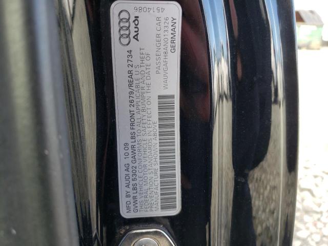 WAUVGAFH8AN013326 - 2010 AUDI S5 PRESTIGE 黑色 照片 12