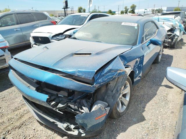 2C3CDZAG2LH206622 - 2020 DODGE CHALLENGER SXT BLUE photo 1