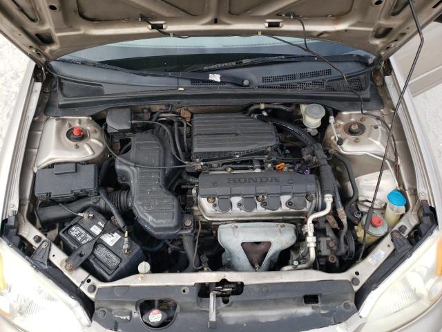 1HGES16562L049344 - 2002 HONDA CIVIC LX TAN photo 11