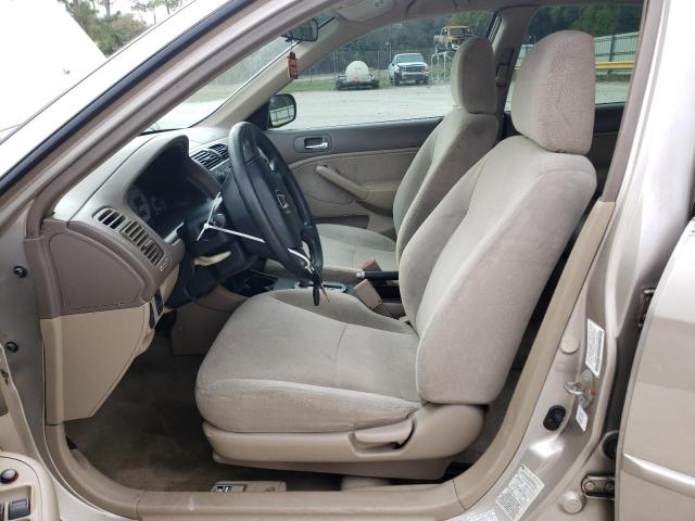 1HGES16562L049344 - 2002 HONDA CIVIC LX TAN photo 7