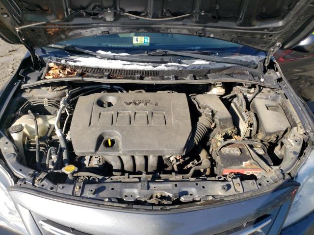 5YFBU4EE8DP093032 - 2013 TOYOTA COROLLA BASE GRAY photo 11