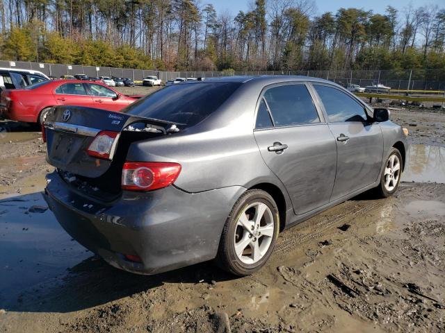 5YFBU4EE8DP093032 - 2013 TOYOTA COROLLA BASE GRAY photo 3