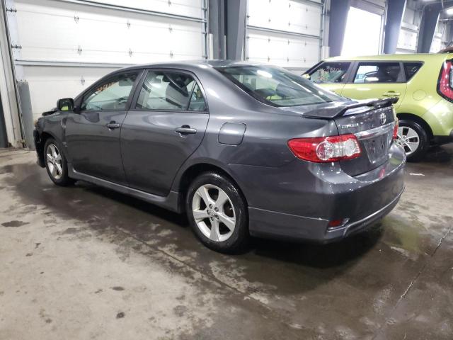 2T1BU4EE8DC920060 - 2013 TOYOTA COROLLA LE BASE GRAY photo 2