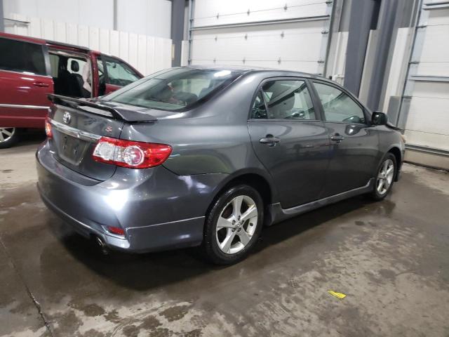 2T1BU4EE8DC920060 - 2013 TOYOTA COROLLA LE BASE GRAY photo 3