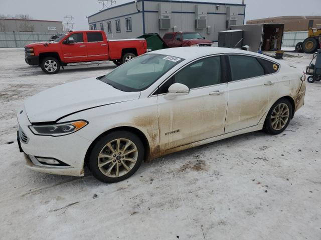 3FA6P0LU5HR265874 - 2017 FORD FUSION SE HYBRID WHITE photo 1