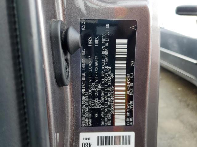 5TDKRKEC3MS027354 - 2021 TOYOTA SIENNA LE GRAY photo 13