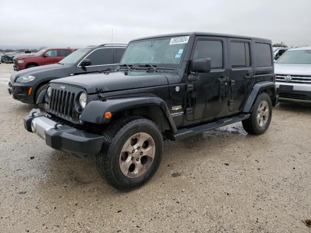 1C4HJWEG8EL221716 - 2014 JEEP WRANGLER SAHARA BLACK photo 1