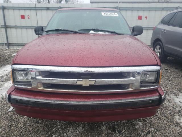 1GCCS19X8T8182369 - 1996 CHEVROLET S TRUCK S10 RED photo 5