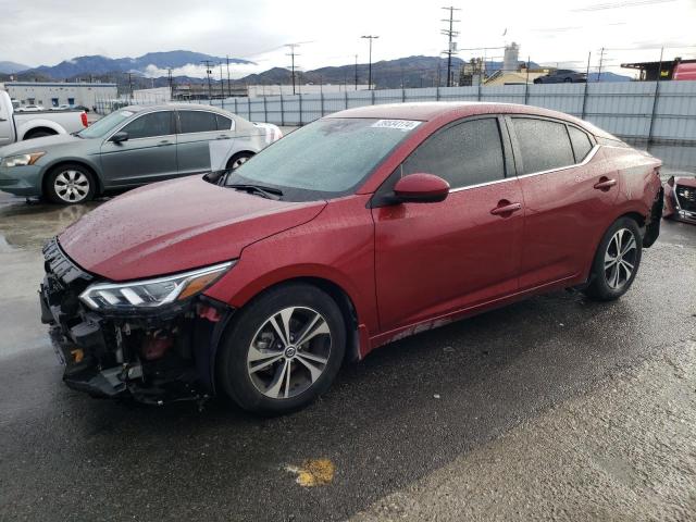 3N1AB8CV7NY235466 - 2022 NISSAN SENTRA SV RED photo 1