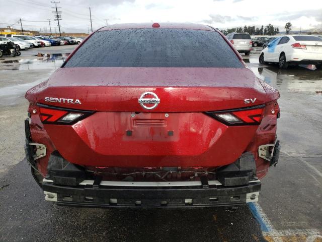 3N1AB8CV7NY235466 - 2022 NISSAN SENTRA SV RED photo 6