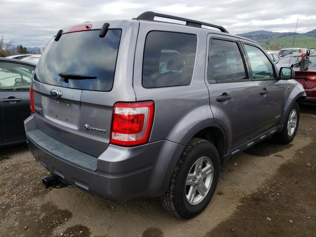 1FMCU49H08KC63490 - 2008 FORD ESCAPE HEV GRAY photo 3