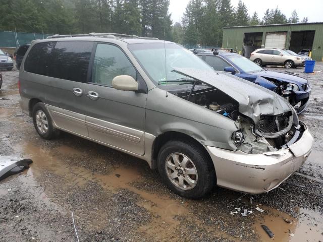 KNDUP132956691596 - 2005 KIA SEDONA EX SILVER photo 4