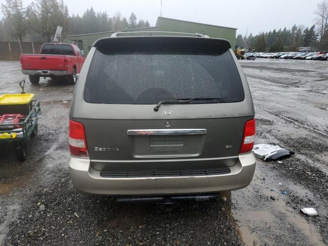 KNDUP132956691596 - 2005 KIA SEDONA EX SILVER photo 6