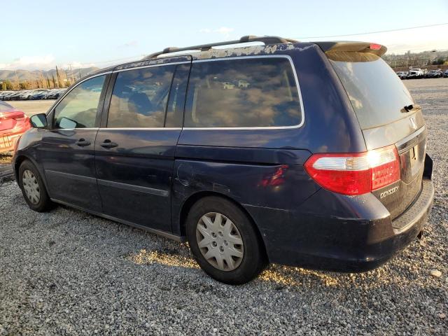 5FNRL38226B061060 - 2006 HONDA ODYSSEY LX BLUE photo 2