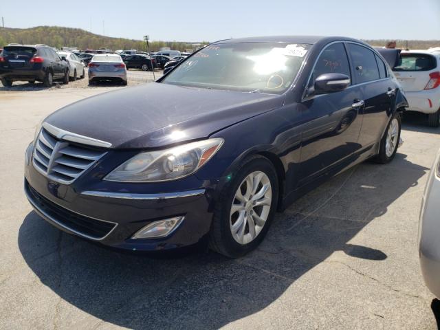 KMHGC4DD9CU176435 - 2012 HYUNDAI GENESIS 3.8L BLUE photo 2