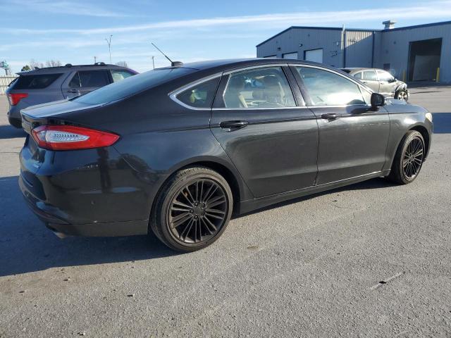 3FA6P0HR1DR160473 - 2013 FORD FUSION SE BLACK photo 3